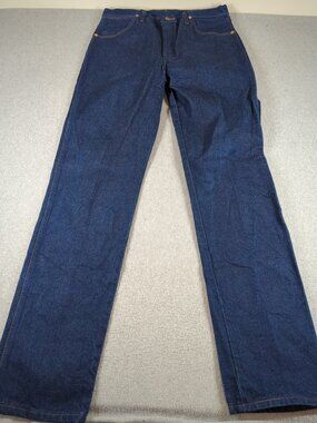 Wrangler Jeans Men's 35x36 (Actual 34x36) Blue Cowboy Cut 13MWZ Western Rodeo